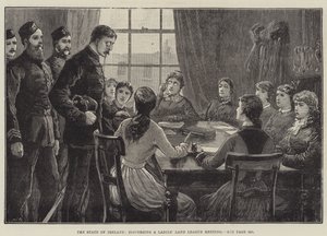 O Estado da Irlanda, dispersando uma Reunião da Liga das Senhoras da Terra