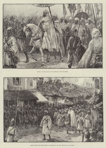 O sultão do Marrocos em Tânger de William Heysham Overend