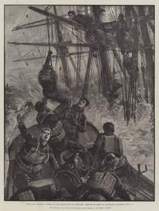 As últimas tempestades, naufrágio do Benvenue em Sandgate, resgate da tripulação por Sandgate Life-Boat, 11 de novembro