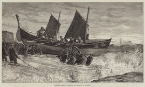 As últimas tempestades, lançando o Life-Boat em Brighton