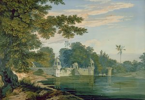 Uma vista perto de Agra, c.1780 de William Hodges