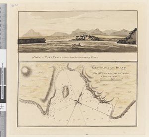 Página 3a Carta de Port Praya na Ilha de São Jago, Ilhas de Cabo Verde. Título 