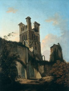 "Ruínas da Abadia de Llanthony", 1764-1797 de William Hodges
