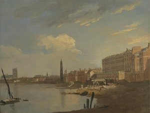 O Tâmisa e o Adelphi de William Hodges