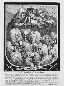 Uma consulta de médicos, 1736 de William Hogarth