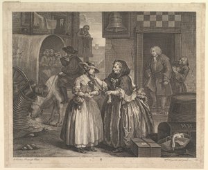 A Harlots Progress, Placa 1, abril de 1732. de William Hogarth