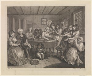O progresso de uma prostituta, placa 6 de William Hogarth