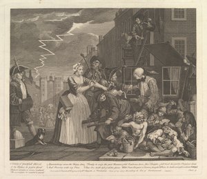 A Rakes Progress, Placa 4, 25 de junho de 1735. de William Hogarth