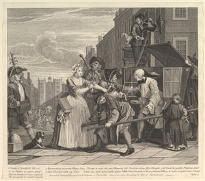 A Rakes Progress, Placa 4, 25 de junho de 1735. de William Hogarth