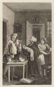 Uma cena de Tristram Shandy de William Hogarth
