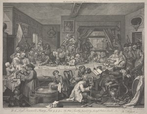 Um entretenimento eleitoral de William Hogarth