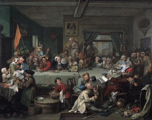 Um Entretenimento Eleitoral, 1755 de William Hogarth