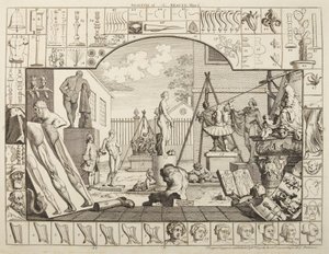 Análise da beleza, prancha 1 de William Hogarth