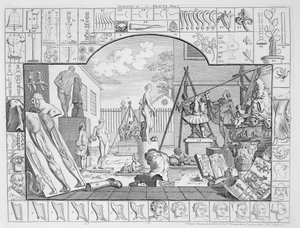 Análise da Beleza, Placa 1, 1753 de William Hogarth