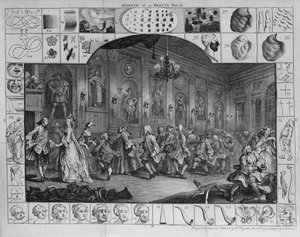 Análise da Beleza, Placa II, 1753 de William Hogarth