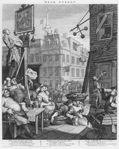 Beer Street de William Hogarth