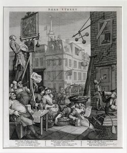 Rua da Cerveja, 1751 de William Hogarth