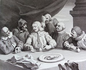 Colombo Quebrando o Ovo de William Hogarth