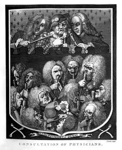Consulta de Médicos por William Hogarth de William Hogarth