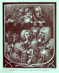 Consulta de Médicos por William Hogarth de William Hogarth