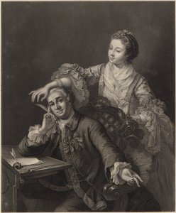 David Garrick e sua esposa
