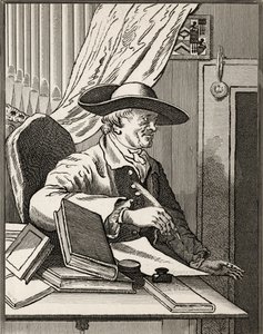 Dr. Thomas Morell, de "The Works of Hogarth", publicado em 1833 de William Hogarth