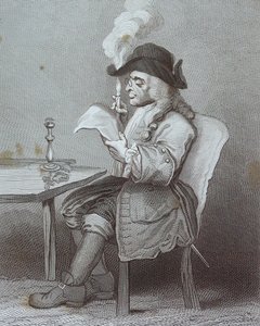 Gravura intitulada "O Político", de William Hogarth de William Hogarth