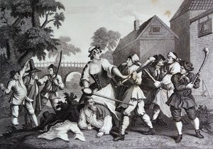 Frontispício de "Hudibras" de Samuel Butler de William Hogarth