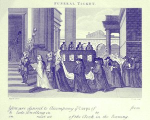 Bilhete funerário de William Hogarth de William Hogarth