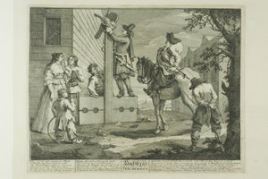 Hudibras Triumphant, prato quatro de Hudibras de William Hogarth