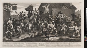 Hudibras e o Skimmington de William Hogarth