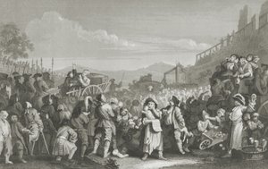 Ociosos no caminho para a execução de William Hogarth