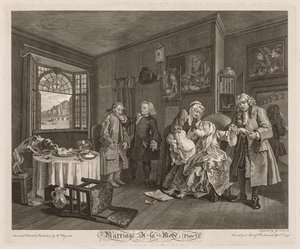 Casamento à moda: a morte da condessa de William Hogarth