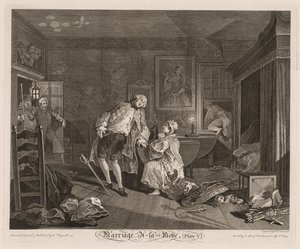 Casamento à la Mode: A Morte do Conde de William Hogarth