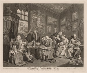 Casamento na moda de William Hogarth