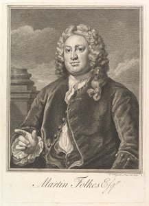 Martin Folkes, 1742. de William Hogarth