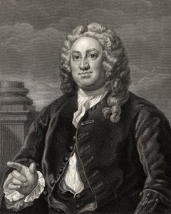 Martin Folkes, gravado por R. Hart, de "The Works of Hogarth", publicado em 1833 de William Hogarth