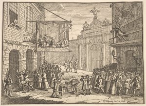 Mascaradas e óperas, 1724. de William Hogarth