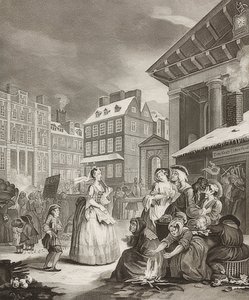 Bom dia. De: As quatro épocas do dia. 1738 de William Hogarth