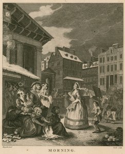 Manhã em Covent Garden, Londres de William Hogarth