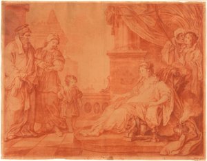 Moisés Levado à Filha do Faraó de William Hogarth