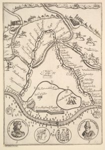Parke do Artillary Aubry de La Mottrayes Viaja por toda a Europa, Ásia e int ..., 1723-24. de William Hogarth