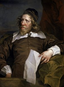 Retrato de Inigo Jones (1573-1652), cenógrafo e arquiteto, que introduziu a arquitetura renascentista na corte real britânica, após estadias em França e Itália de William Hogarth