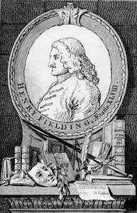 Retrato do romancista e dramaturgo Henry Fielding 1707-1754, 1762. de William Hogarth