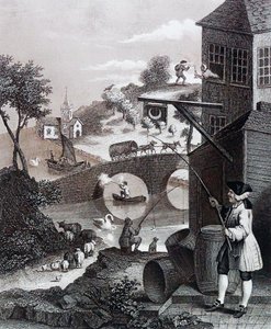 Sátira em Perspectiva Falsa de William Hogarth