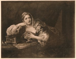 Sigismunda de luto pelo coração de Guiscardo, 1759 de William Hogarth