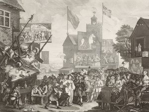 Feira de Southwark - Feira de Southwark. 1733 de William Hogarth