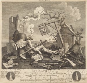 Tailpiece, ou The Bathos de William Hogarth