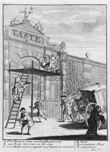 Gosto, ou Burlington Gate, 1732 de William Hogarth