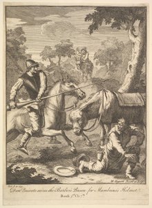 Capacete A Aventura dos Mambrinos Seis ilustrações para Dom Quixote, 1756 ou depois. de William Hogarth